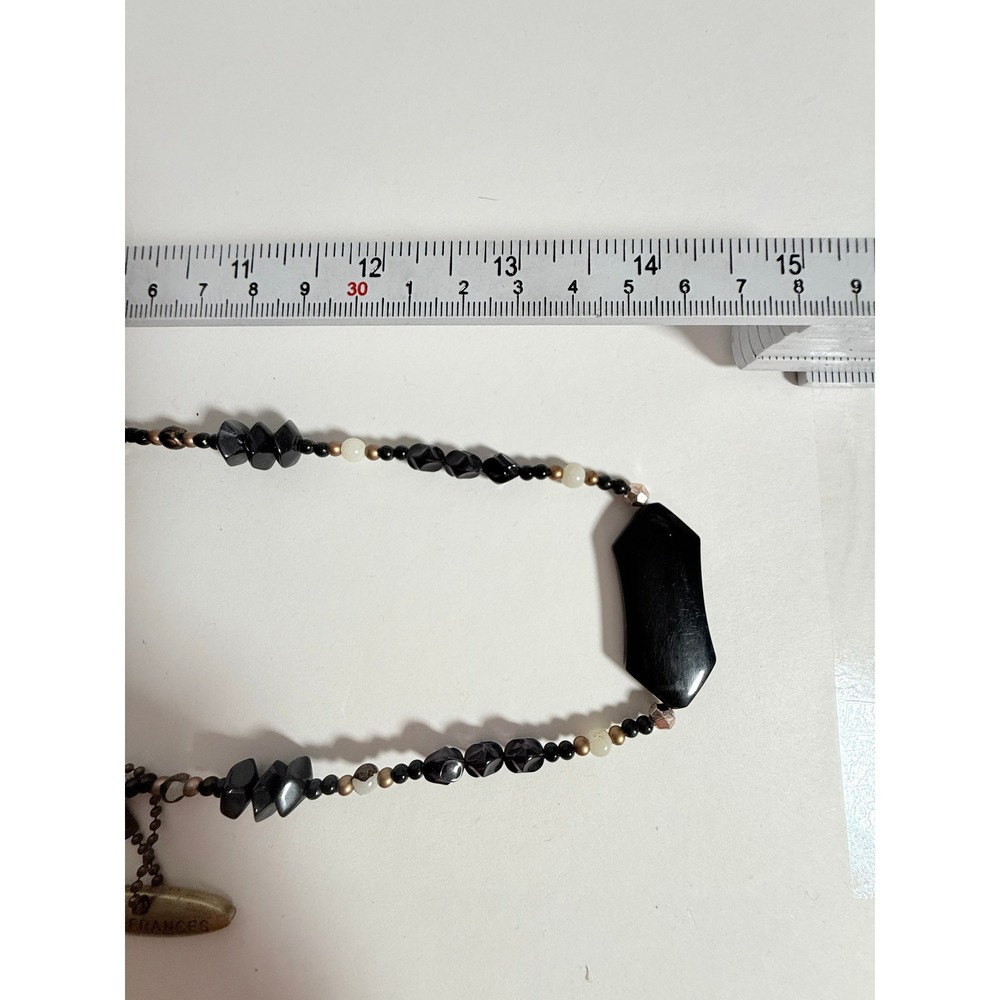 Mary Frances Vintage Beaded Tassel Evening Bag Black Pearl Embellished Kiss Lock - Picture 14 of 16